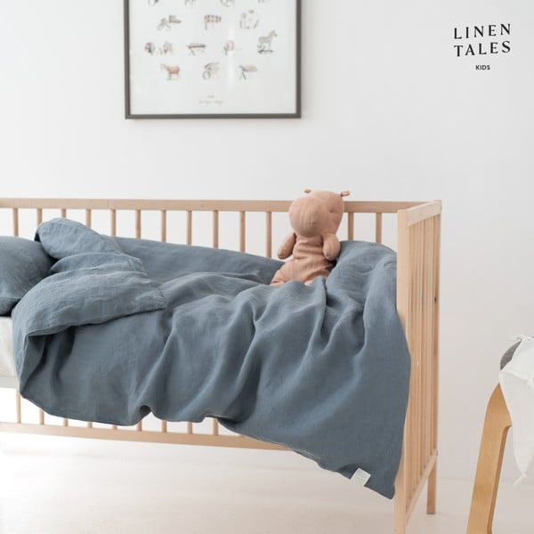 Egyszemélyes len gyerek ágyneműhuzat 140x200 cm – Linen Tales-image-2