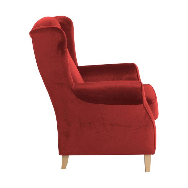Lorris Velour Brick téglavörös füles fotel - Max Winzer-image-3
