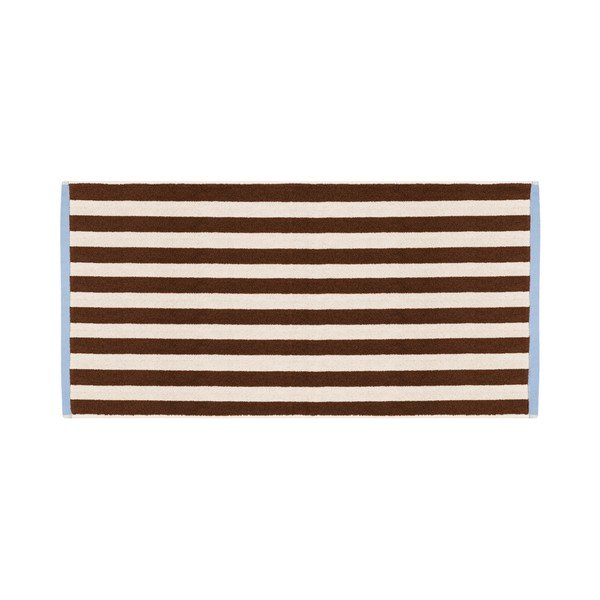 Barna-krémszínű frottír pamut fürdőlepedő 70x140 cm Gobo – noo.ma-image-2