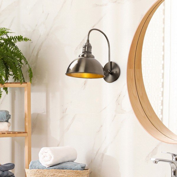 Sárgaréz színű fali lámpa ø 21 cm Varzan – Opviq lights-image-1