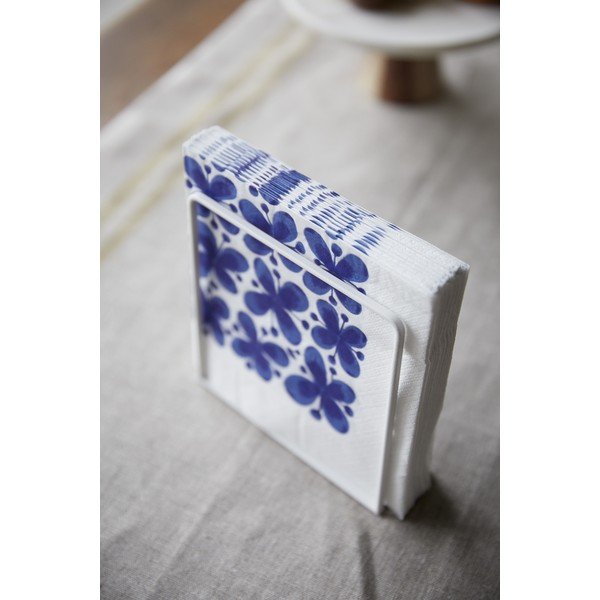 Tosca fehér szalvétatartó bükkfa részlettel - Yamazaki-image-1