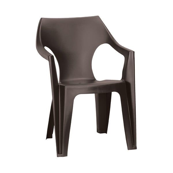 Barna műanyag kerti szék Dante – Keter