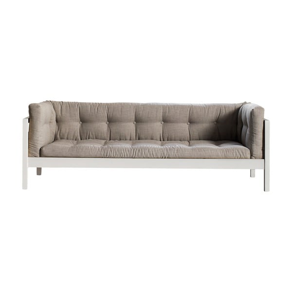 Fusion White/Linoso Light Gray háromszemélyes kanapé - Karup