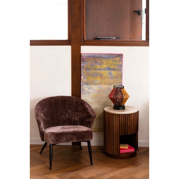 Lila fotel Georgia – Dutchbone-image-1