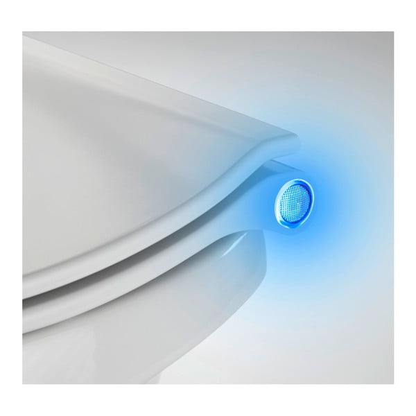 Gubbio fehér WC-ülőke LED fénnyel, 44 x 36,8 cm - Wenko-image-1