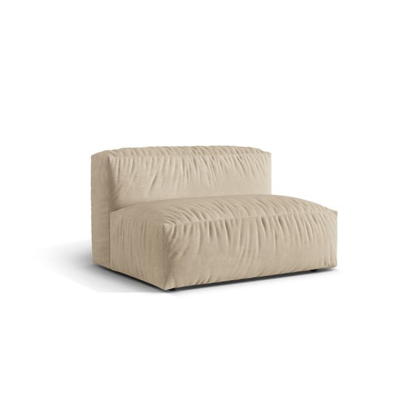 Bézs bársony kanapé modul (középső rész) Martina – Micadoni -image-1