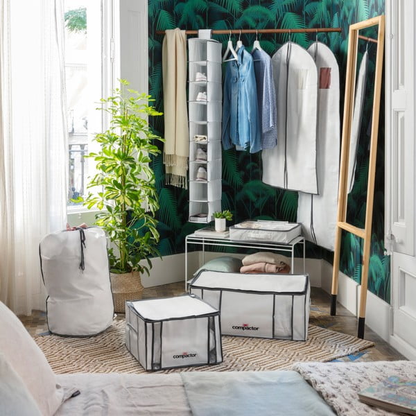 Vákuumos-megerősített textil ruhatároló doboz 65x45x26,5 cm Life – Compactor-image-1