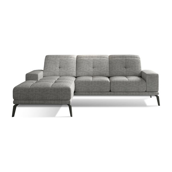 Szürke sarokkanapé (bal oldali-heverő résszel) Torrense – ELTAP
