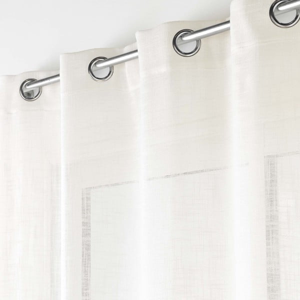Krémszínű átlátszó függöny 140x280 cm Haltona – douceur d'intérieur-image-1