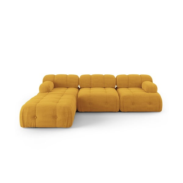 Mustársárga sarokkanapé Ferento – Cosmopolitan Design