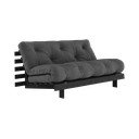 Sötétszürke kinyitható kanapé 160 cm Roots Black Night – Karup Design