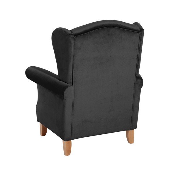 Verita Velvet fekete füles bársonyfotel - Max Winzer-image-2