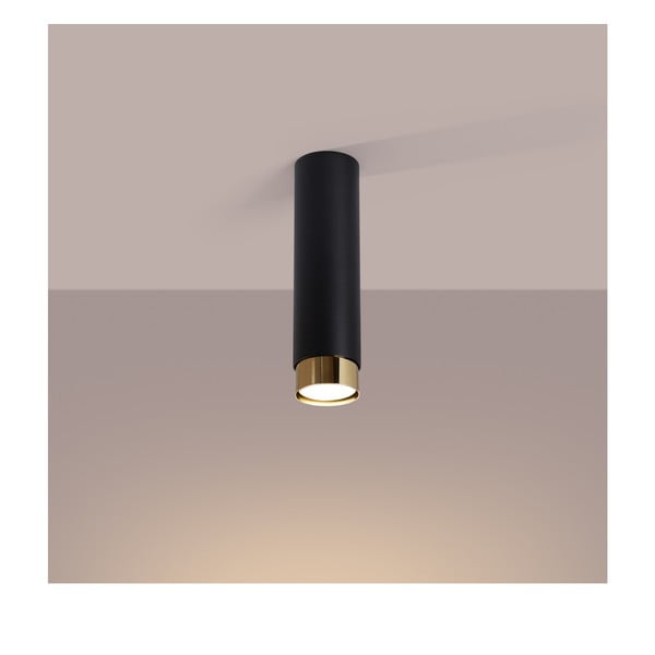 Fekete-aranyszínű mennyezeti lámpa Crown – Sollux-image-1