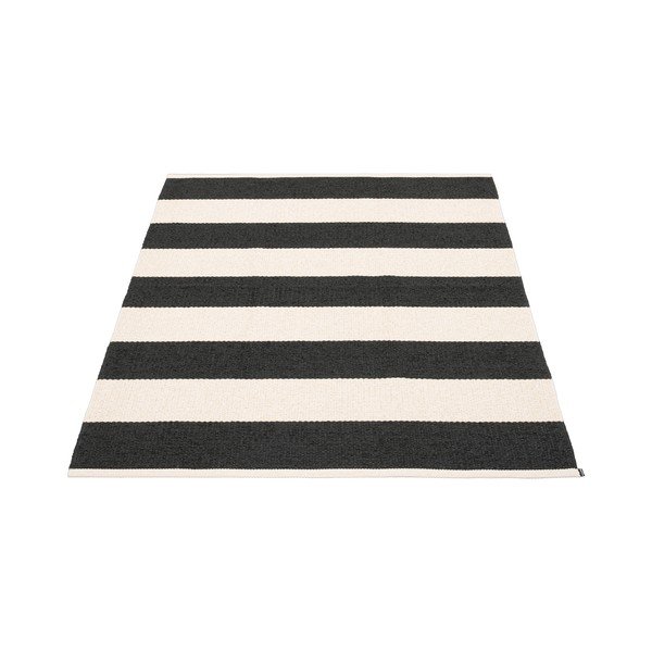 Fekete-fehér kültéri-beltéri szőnyeg 140x180 cm Bob Black Vanilla – Pappelina