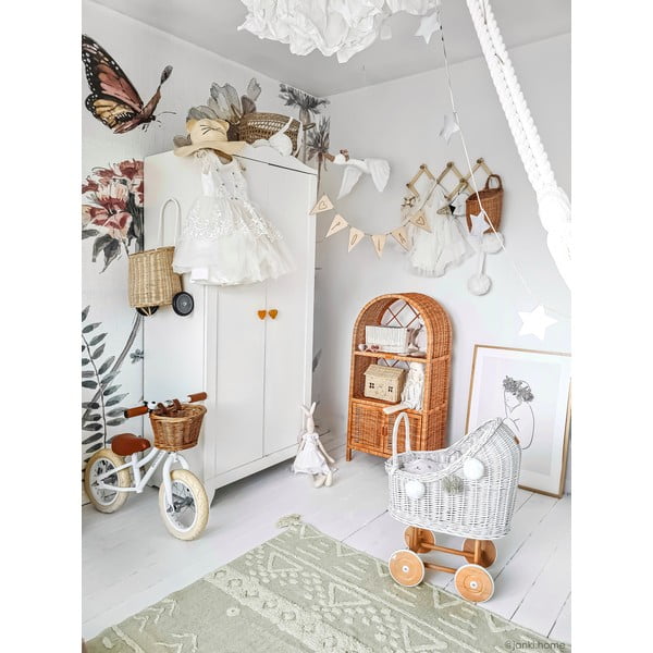 Világoszöld mosható kézi szövésű pamut szőnyeg 140x200 cm Tribu Olive – Lorena Canals-image-4