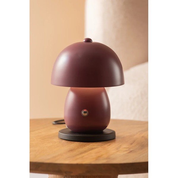 Mályvaszínű LED asztali lámpa fém búrával (magasság 18 cm) Mono LED – Leitmotiv-image-1
