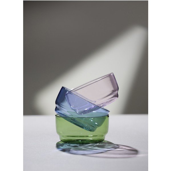 Rózsaszín üveg tálka szett 2 db-os 500 ml Torino – Lyngby Glas-image-1