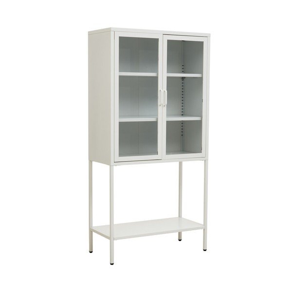 Fehér acél tálalószekrény 75x150x35 cm Acier – Premier Housewares