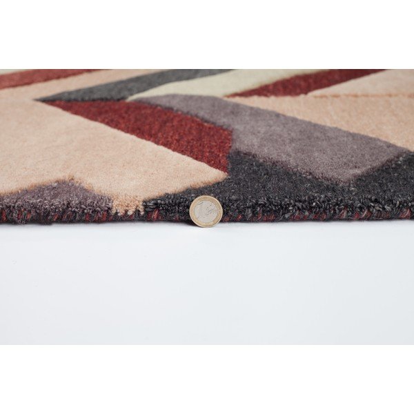 Salon piros-szürke kézzel szőtt szőnyeg, 120 x 170 cm - Flair Rugs-image-3
