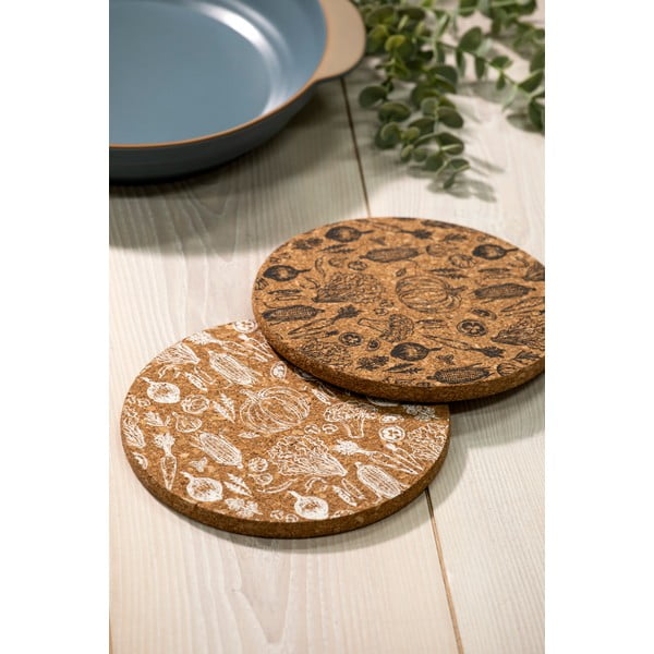 Parafa edényalátét szett 2 db-os ø 20 cm Veggie – Ladelle-image-1