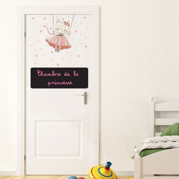 Dancing Cat and Blackboard 2 db falmatrica és 4 kréta - Ambiance-image-1