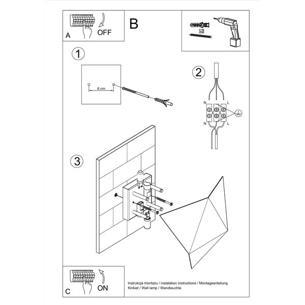 Estel fehér falilámpa - Sollux-image-4