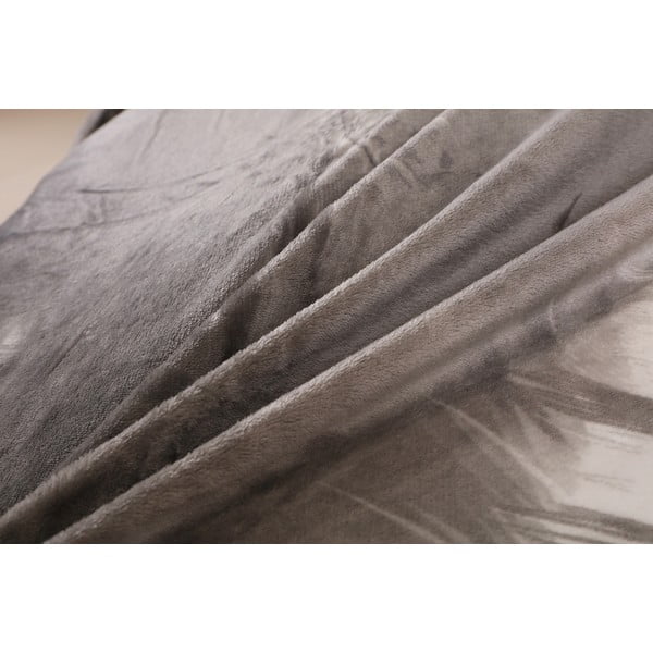 Szürke egyszemélyes mikroplüss ágyneműhuzat 140x200 cm – My House-image-3