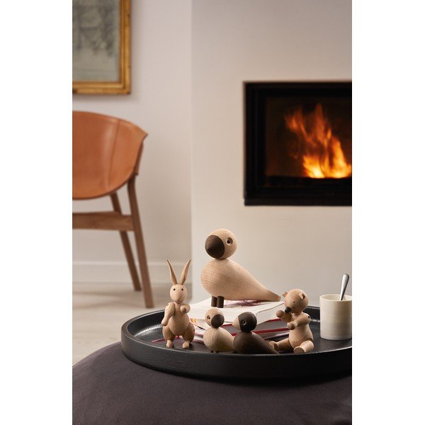 Bojesen Denmark Songbird Alfred dekorációs figura tömör tölgyfából - Kay-image-3