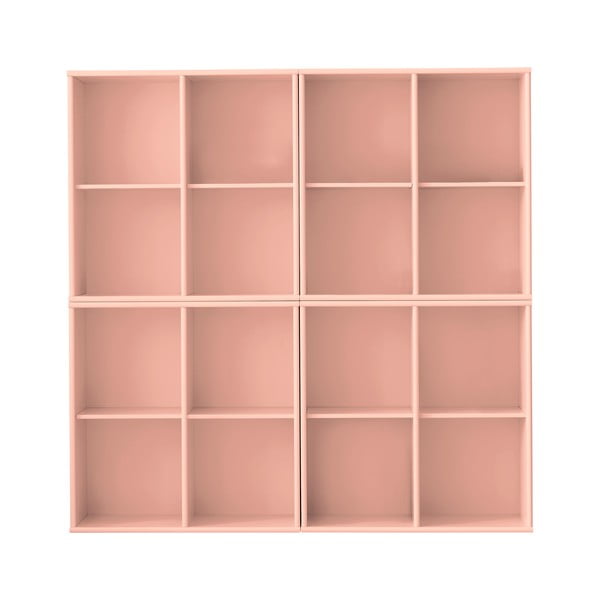 Rózsaszín függő könyvespolc 140x140x27 cm Mistral – Hammel Furniture