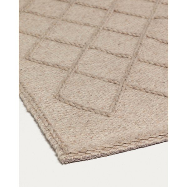 Bézs mosható gyapjúkeverék szőnyeg 160x230 cm Sybil – Kave Home-image-2