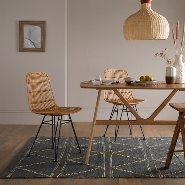 Trey kék jutaszőnyeg, 160 x 230 cm - Flair Rugs-image-1