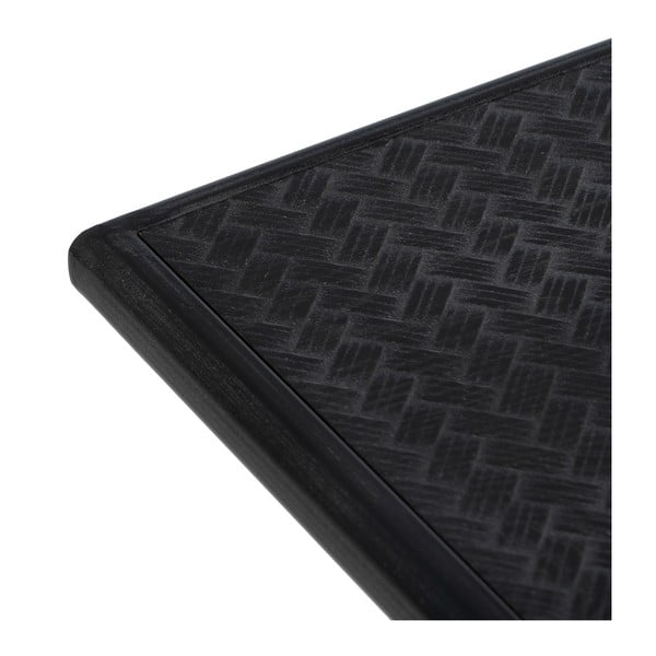 Fekete fém konzolasztal 38x120 cm Oslo – Ixia-image-3