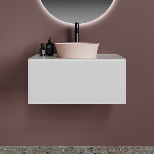 Világos rózsaszín kerámia kerek mosdókagyló ø 40 cm Ipalyss – Ideal Standard-image-1