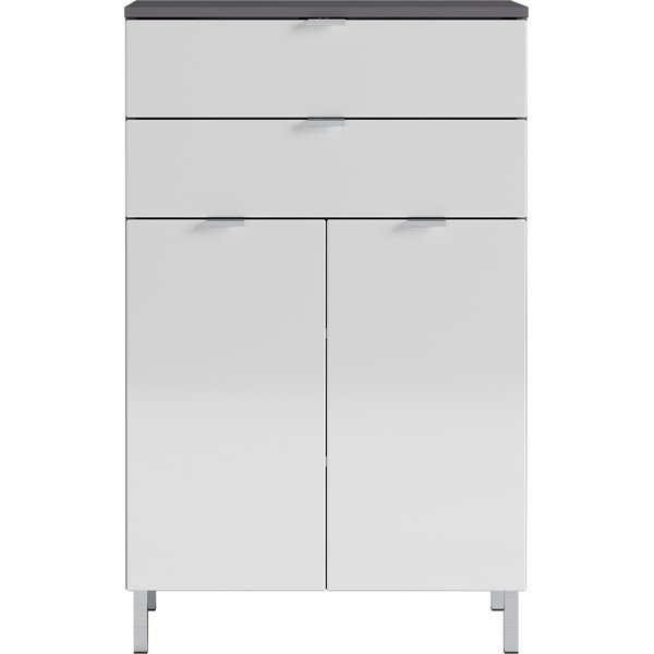 Mauresa fehér-szürke szekrény, magasság 97 cm - Germania-image-1