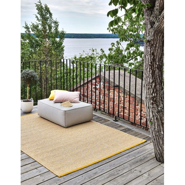 Mustársárga kültéri-beltéri szőnyeg 60x125 cm Effi Mustard – Pappelina-image-1