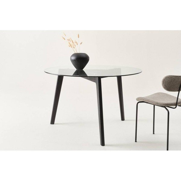 Tölgyfa kerek étkezőasztal ø 120 cm Malevik – Jotex-image-2