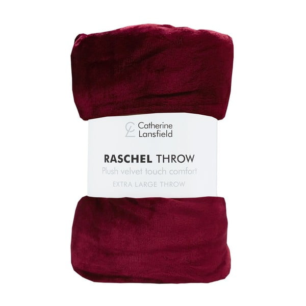 Piros ágytakaró 200x240 cm Raschel – Catherine Lansfield-image-4