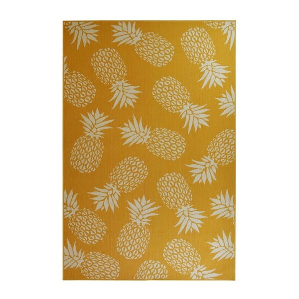 Ananas sárga kültéri szőnyeg, 160 x 230 cm - Floorita