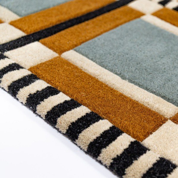 Kézi szövésű gyapjú szőnyeg 140x200 cm Quadro Wool – Flair Rugs-image-4