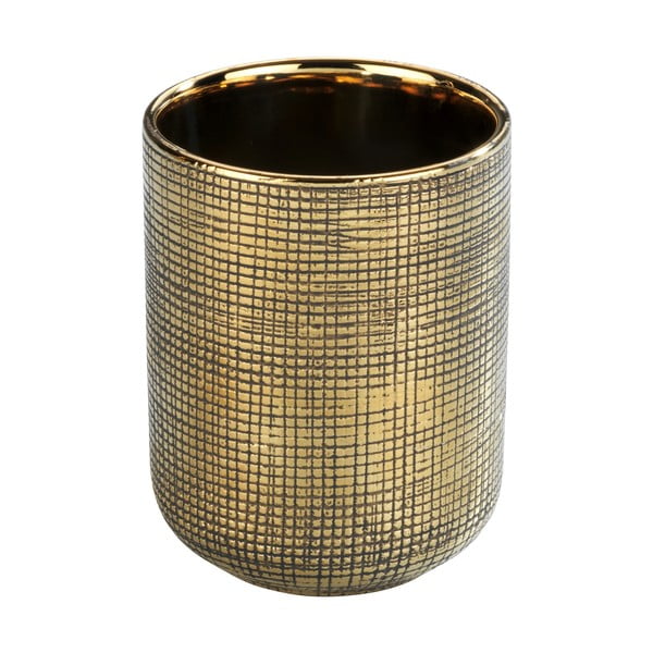 Aranyszínű kerámia fogkefetartó pohár Rivara – Wenko