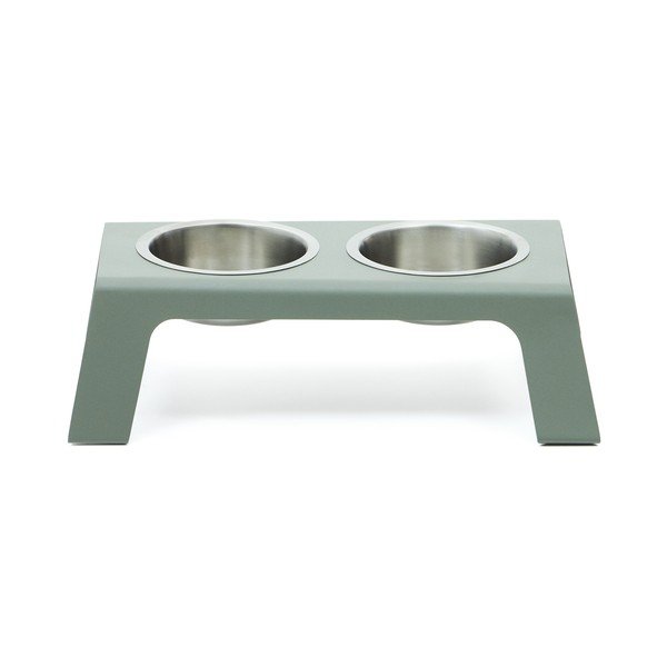 Rozsdamentes acél tálka szett állvánnyal kutyáknak Rocky – Kave Home-image-2