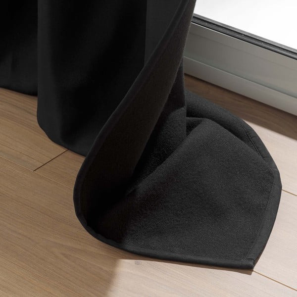 Fekete mikroszálas termo függöny 135x260 cm Micropolar – douceur d'intérieur-image-3