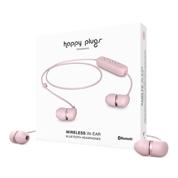 In-Ear rózsaszín vezeték nélküli fülhallgató - Happy Plugs
