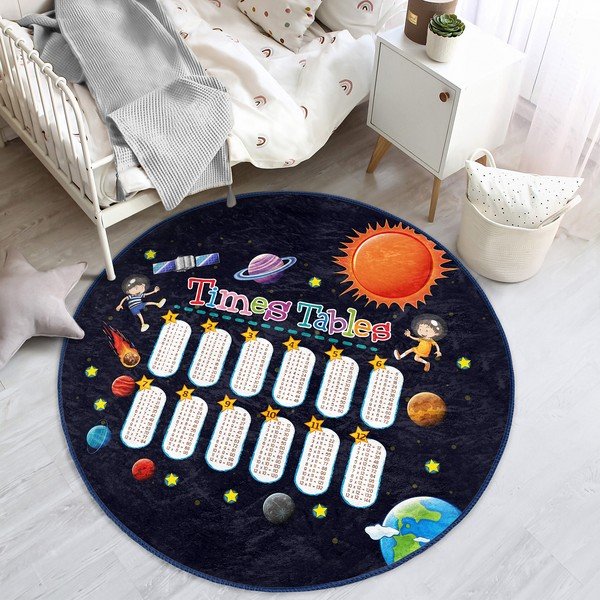 Fekete gyerek szőnyeg ø 80 cm Comfort – Mila Home-image-1