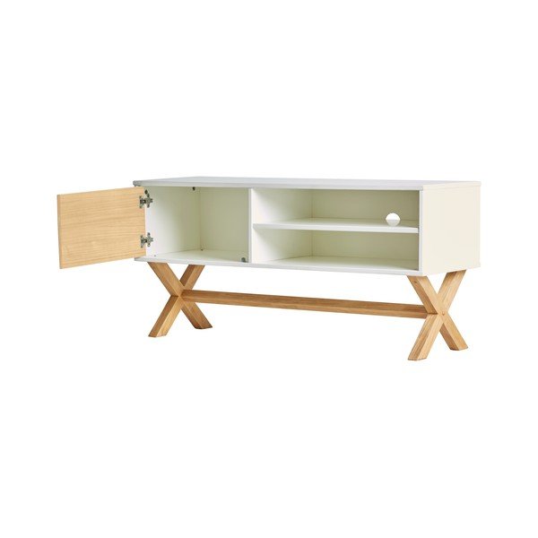 Leidi fehér TV-állvány, 110 x 52 cm - Marckeric-image-2
