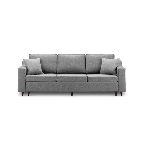 Narcisse sötétszürke háromszemélyes kinyitható kanapé tárolóhellyel - Mazzini Sofas-image-3