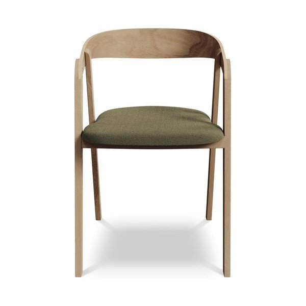 Zöld tömörfa étkezőfotel Erika – Makamii-image-1