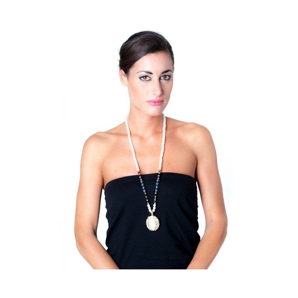 Pearlina Nero nyaklánc - Luisa Vannini-image-2