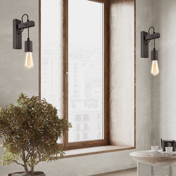 Fekete fali lámpa Leon – LAMKUR-image-3