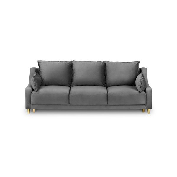 Pansy világosszürke kinyitható kanapé tárolóhellyel, 215 cm - Mazzini Sofas-image-2